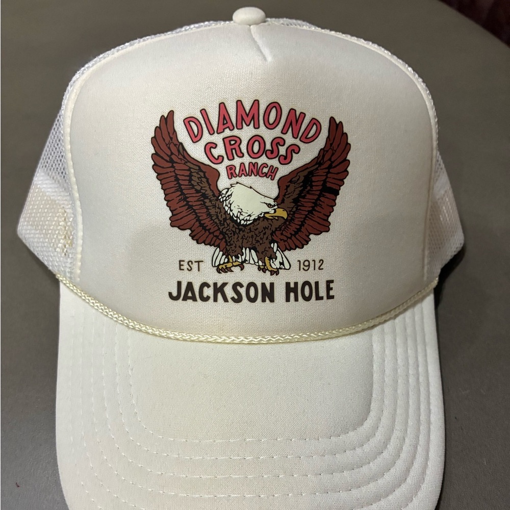 Diamond Cross Ranch trucker hat.